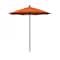 California Umbrella 7.5' Black Aluminum Market Patio Umbrella, Sunbrella Melon 194061334379 - alternate 1